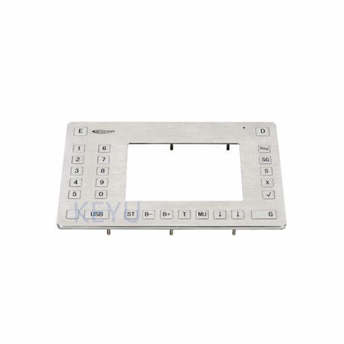 Clavier numérique sur mesure - KY-KLX01 - Shenzhen KEYU Co., Ltd  - 26 touches / encastrable / en inox brossé
