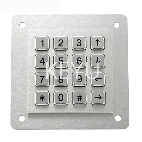 Clavier numérique d'extérieur - KY-MJ01A - Shenzhen KEYU Co., Ltd  - 16 touches / encastrable / RS-232