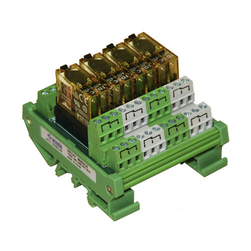 Module relais DC - NM-2NRJ 4C - SHANGHAI ANSON ELECTRIC TECHNOLOGY CO.,LTD - AC / à montage sur rail DIN