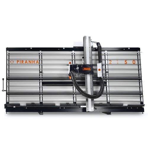 Machine à scier à panneaux - Piranha 2150 - Harwi - verticale / pour plastique