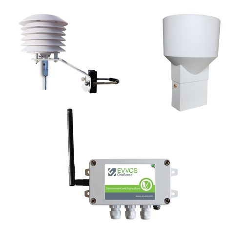 Station météorologique à liaison sans fil - B-SRX-ESW-2-CO2 - EVVOS - pour centrale solaire / de surveillance