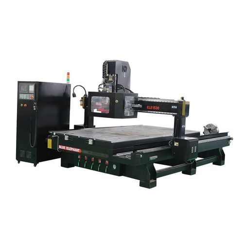 Détoureuse CNC - ELECNC-1530ATC - Jinan Blue Elephant CNC Machinery Co.,Ltd - 3 axes / à une broche / pour bois