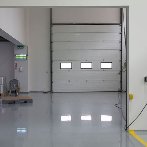Porte sectionnelle - iCat® - Rsa kapi LTD - en acier / industrielle / isolée