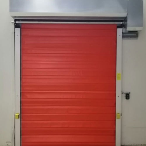 Porte à enroulement - iCat® - Rsa kapi LTD - en aluminium anodisé / PVC / pour l'intérieur