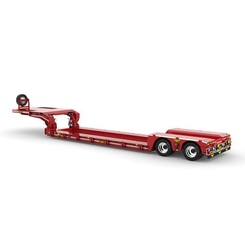 Semi-remorque gooseneck - Broshuis BV - à suspension pneumatique / extra-surbaissée / pour produits pulvérulents