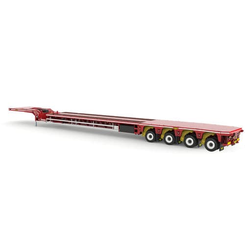 Remorque à plateau - Broshuis BV - gooseneck / pour éolienne / à 4 essieux