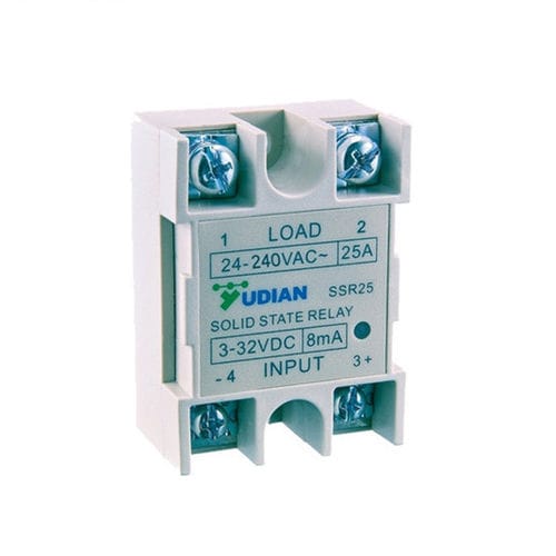 Relais Statique - MXZZAND - BERM-KB25DA - 25A Monophasé - 1NO1NC