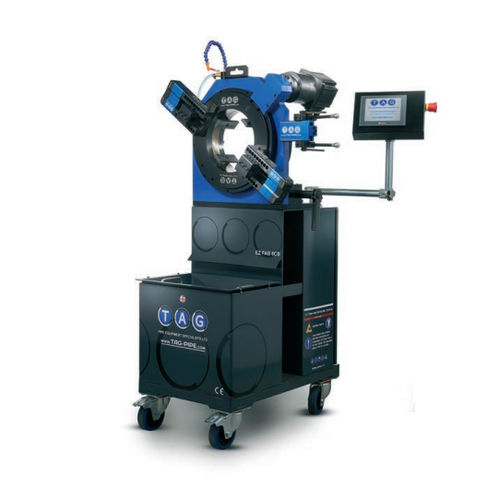 Machine à tronçonner et à chanfreiner orbitale - EZFAB series - T A G Pipe Equipment Specialists Ltd - à grande vitesse / stationnaire / motorisée