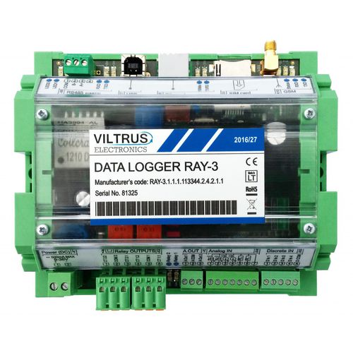Data logger de courant - RAY-3 - JSC Viltrus - de tension / anti-effraction / USB