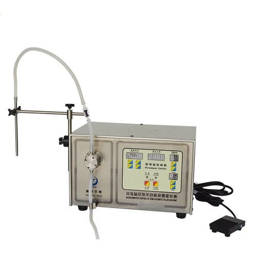Remplisseuse électromagnétique - SF-II series - Shandong Dongtai Machinery Manufacturing Co., Ltd. - semi-automatique / pour bouteilles en verre / pour bouteilles en plastique