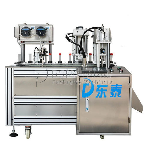 Remplisseuse pour huile - Shandong Dongtai Machinery Manufacturing Co., Ltd. - semi-automatique / de flacons / pour tubes