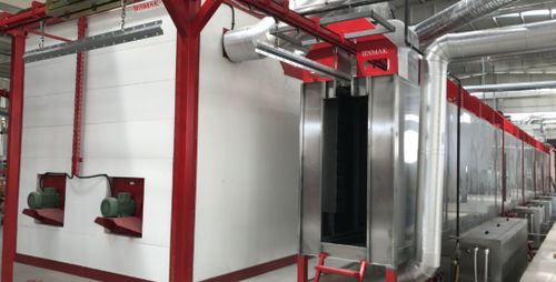 Ligne de lavage par aspersion - İSTANBUL ELECTROSTATICS - en inox