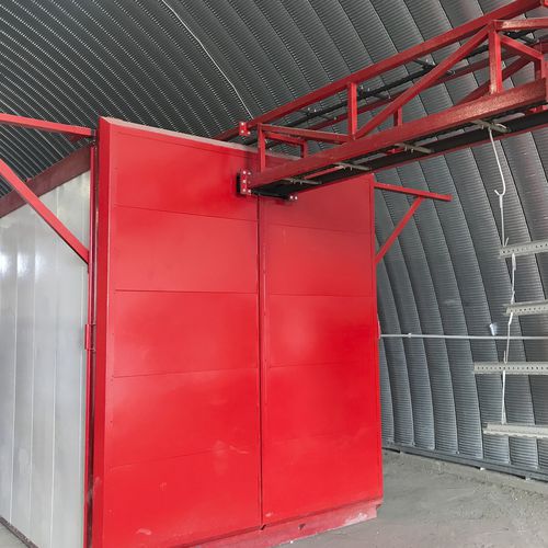 Four à tapis - OVEN WITH OVERHEAD CONVEYOR LINE - İSTANBUL ELECTROSTATICS - de poudrage