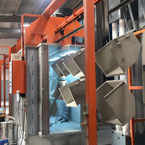 Cabine de poudrage à cyclone - İSTANBUL ELECTROSTATICS - pour pièces détachées