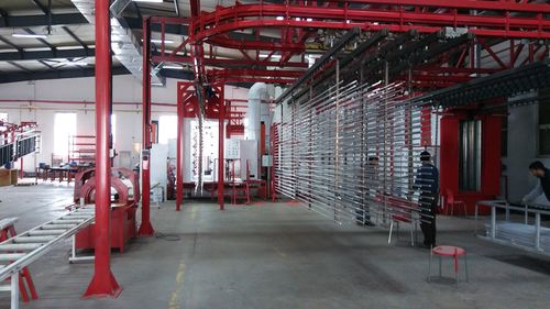 Ligne de poudrage automatique - İSTANBUL ELECTROSTATICS - verticale