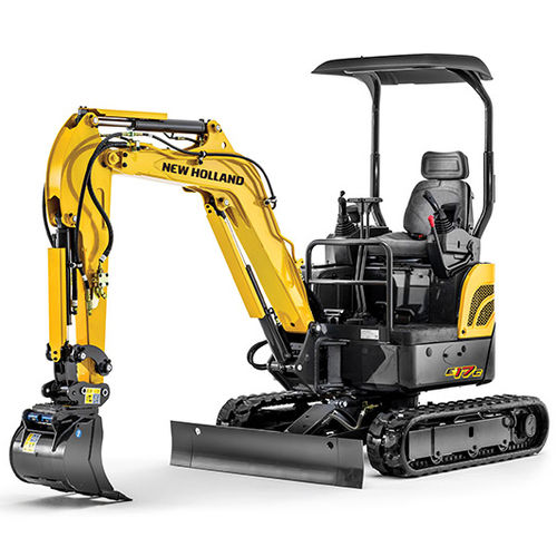 Mini pelle - E17C - New Holland - sur chenilles / Tier 4 final / pour chantier de construction