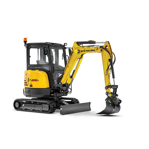 Mini pelle - E26C - New Holland - sur chenilles / Tier 4 final / pour chantier de construction