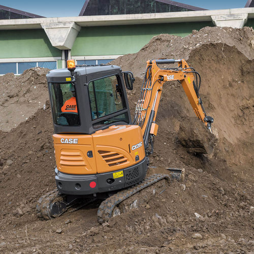 Mini pelle - CX26C - Case - sur chenilles / diesel / pour chantier de construction