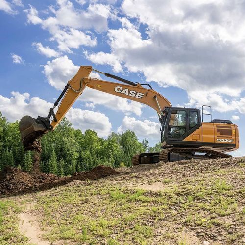 Pelleteuse intermédiaire - CX220E - Case - sur chenilles / diesel / pour chantier de construction