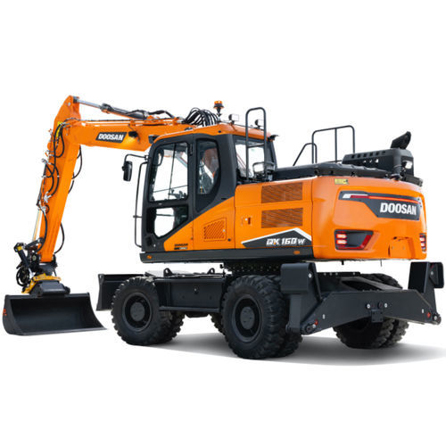 Mini pelle - DX160W-7 - DAEWOO Construction Equipment Division - à roues / diesel