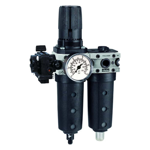 Filtre régulateur lubrificateur à air - P3XAA  - Parker Cylinder Division Europe - à gaz / à huile / sous pression