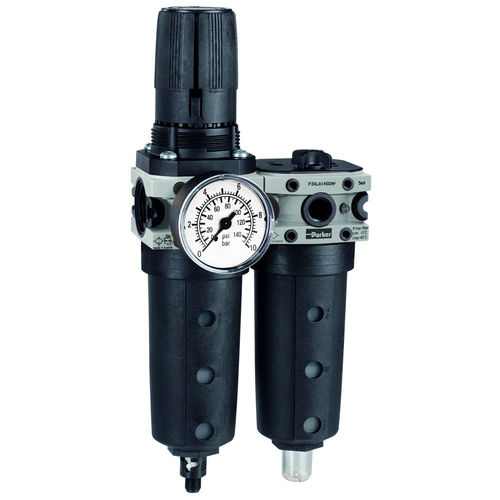 Filtre régulateur lubrificateur à air - P3XCA series - Parker Cylinder Division Europe - à gaz / à huile / à eau