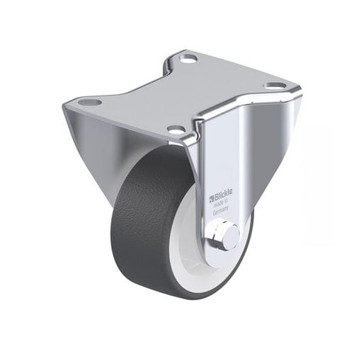 Roulette fixe - BK-POTH series - Blickle Räder+Rollen GmbH u. Co. KG - à platine / à faible bruit / en acier embouti
