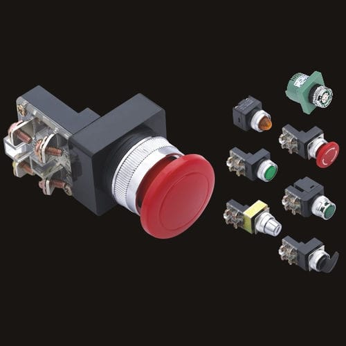 Bouton poussoir d'arrêt d'urgence - HB series - ONPOW PUSH BUTTON MANUFACTURE COMPANY - de sélection / IP40 / en plastique