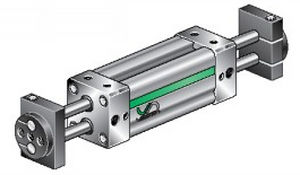 Vérin pneumatique - AX4, AW4 series - VESTA - à tige de piston guidée / double effet