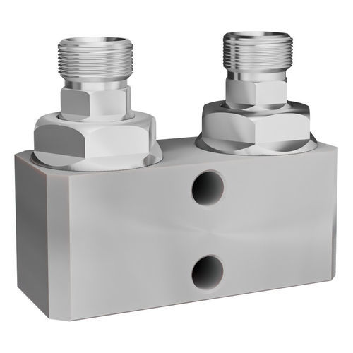 Manifold 2 voies - SM2A series - FASTER S.p.A. - en fonte / hydraulique / avec vanne à cartouche