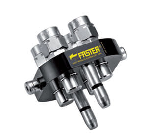 Raccord hydraulique - 2P506, 3P506 series - FASTER S.p.A. - sans pollution / multiconnexion