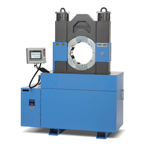 Sertisseuse de tuyau flexible - HM 495 - Uniflex-Hydraulik GmbH - automatique / électrohydraulique / compacte