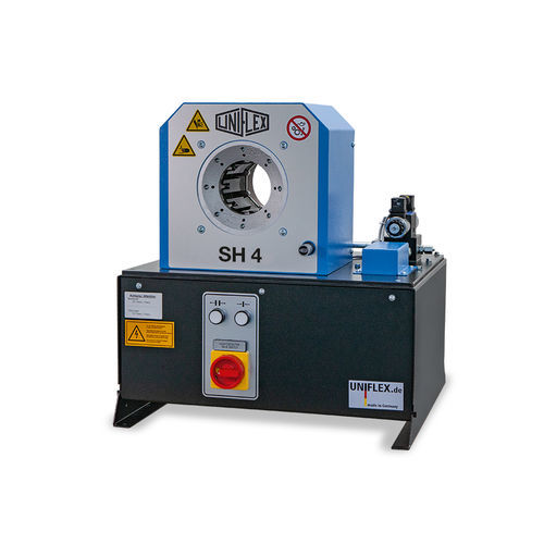 Sertisseuse de tuyau flexible - SH4 series - Uniflex-Hydraulik GmbH - semi-automatique / électrohydraulique / compacte