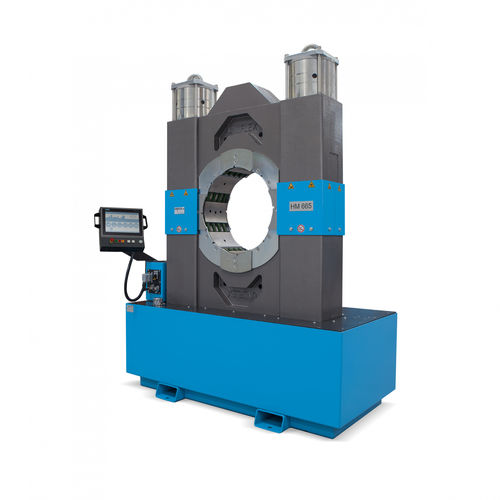 Sertisseuse de câbles - HM 665 PFC - Uniflex-Hydraulik GmbH - pour isolateur en matériaux composites / automatique / électrohydraulique