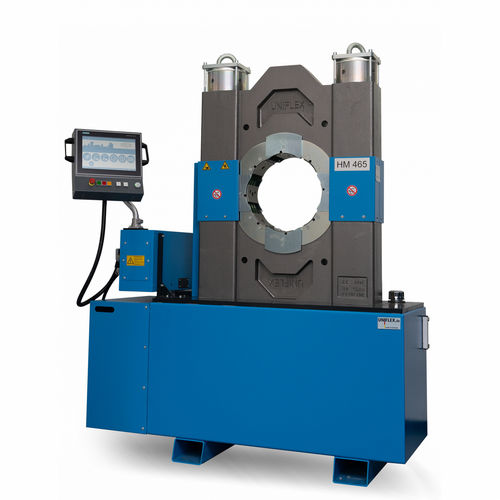 Sertisseuse de câbles - HM 465 - Uniflex-Hydraulik GmbH - pour isolateur en matériaux composites / automatique / électrohydraulique