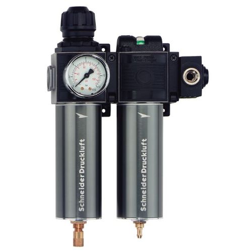 Filtre régulateur lubrificateur à air comprimé - FDM/FF 1/2 - Schneider Druckluft GmbH - à air / à charbon actif