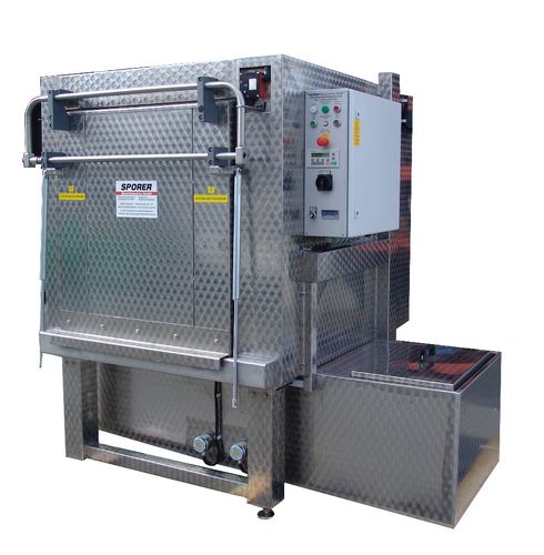 Machine de lavage à chargement frontal - 800 x 1200 mm | FL 8/12 series - SPORER PCS - à solvant / à eau / par aspersion