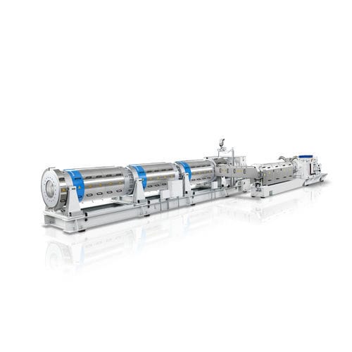 Ligne d'extrusion de plaques en matières plastiques - KraussMaffei - de tuyau / pour thermoplastiques / pour film expansé