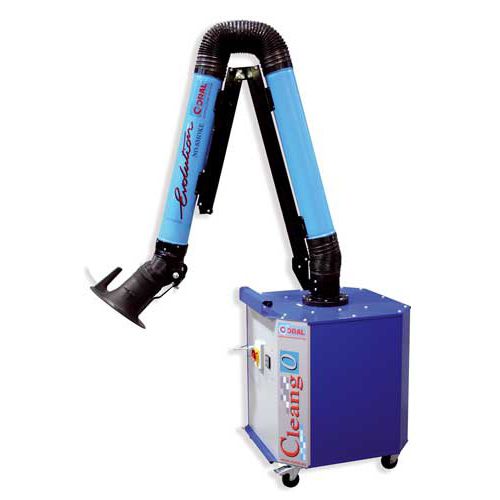 Aspirateur de fumée mobile - CLEAN GO - Coral - à cartouche / avec bras d'aspiration