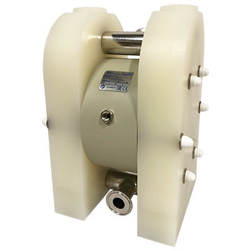 Pompe à double membrane - USP VI - Tapflo - pour produits chimiques / actionnée par air / industrielle