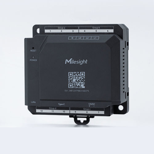 Appareil de mesure de puissance énergimètre - CTH01 - Milesight IoT - avec analyseur de qualité de puissance et d'harmoniques / de puissance apparente / de puissance active