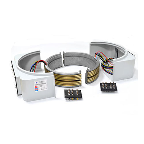 Collecteur tournant de transmission de puissance et de signaux - SCN360-05P-01S - CENO Electronics technology Co., Ltd - en 2 parties / avec passage au centre / sur mesure
