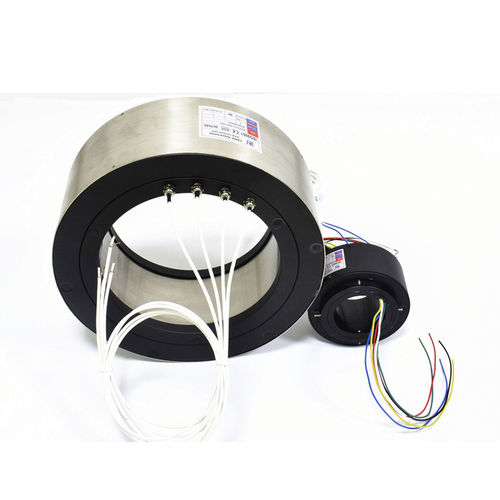 Collecteur tournant avec alésage - BHCN-C-260-04P - CENO Electronics technology Co., Ltd - industriel / IP54 / balai en carbone