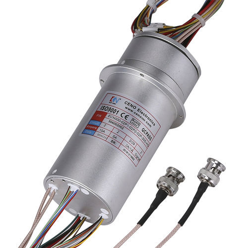 Collecteur tournant électrique - ECN000-02P1-02P2-02P-30S-HD - CENO Electronics technology Co., Ltd - HD-SDI / HDMI / à arbre plein