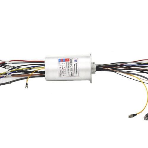 Collecteur tournant de fibre optique - ECN000-06P-26S-01EG-01F - CENO Electronics technology Co., Ltd - Gigabit Ethernet / RS-422 / hybride