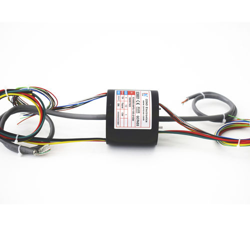 Collecteur tournant via Ethernet - ECN000-04P3-10S-01EM  - CENO Electronics technology Co., Ltd - à axe creux / industriel / alliage d'aluminium
