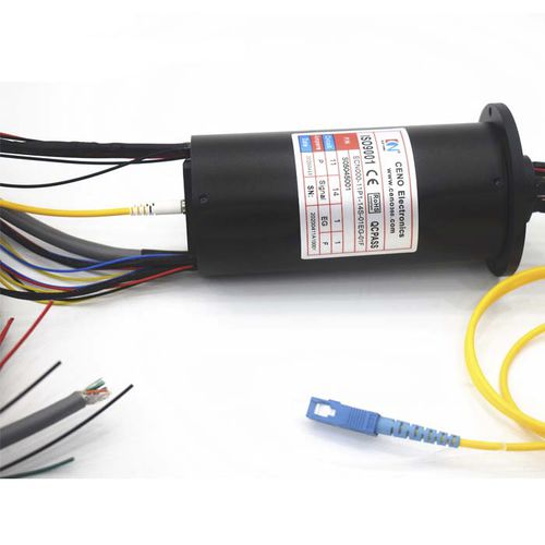 Joint rotatif pour fibre optique hybride - ECN000-11P1-14S-01EG-01F - CENO Electronics technology Co., Ltd - multivoie / à haute vitesse / avec contacts en or