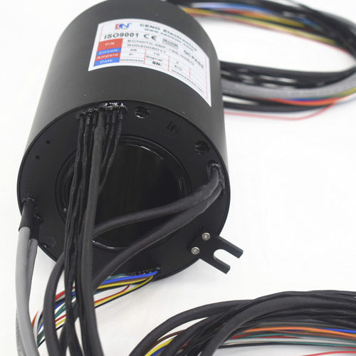 Collecteur tournant Gigabit Ethernet - ECN070-26P-19S-02EG - CENO Electronics technology Co., Ltd - avec passage au centre / industriel / de transmission vidéo