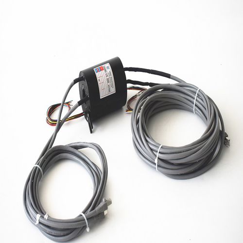 Collecteur tournant Gigabit Ethernet - ECN025-08P1-02EG - CENO Electronics technology Co., Ltd - à axe creux / industriel / alliage d'aluminium
