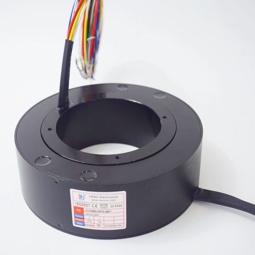 Collecteur tournant arbre traversant - ECN090-03P3-09P1 - CENO Electronics technology Co., Ltd - industriel / alliage d'aluminium / compact